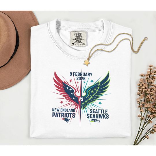 Super Bowl 2026 Patriots vs Seahawks Shirt, football Final Game Tee