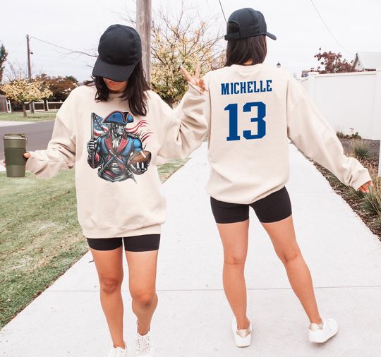 Discover Custom New England Football Sweatshirt: Personalized Patriots Fan Tee