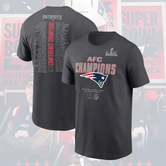 Discover New England Team 2025 2026 AFC Champions Roster Gift For Fans