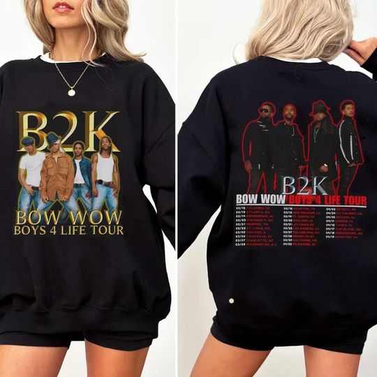 Discover B2K PNG File Bow Wow Boys 4 Life Tour 2026 Design for Sweatshirt