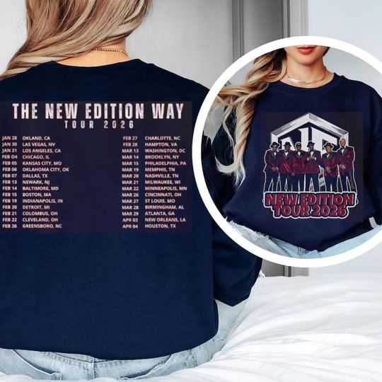 Discover Retro New Edition Tour 2026 Sweatshirt Music Fan Gift