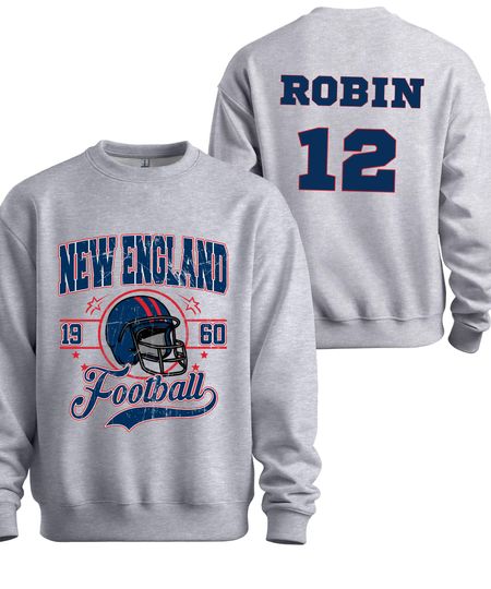 Discover Personalized Kids & Adults New England Football Apparel, Personalized Name and Number Shirt, Game Day Fan Outfit, Youth and Family Match