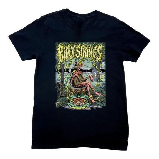 Discover VTG Billy Strings Three Forest Witches Cotton Black S to 5XL Shirt SN559