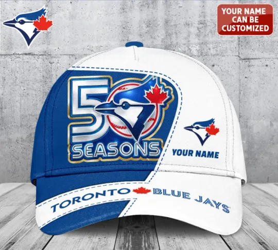 Discover Tor0Nto Blue Jay1 50Th Anniversary Classic Cap Custom Name