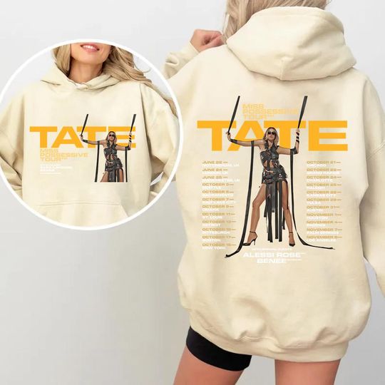 Discover Tate McRae Graphic Double-Sided Hoodie