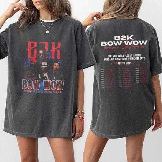 Discover B2K Tour 2026 Shirt  R&B Music Concert  Bow Wow Boys 4 Life Printable T-Shirt, Sweatshirt, Hoodie