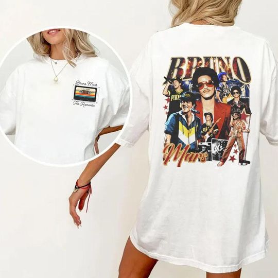 Bruno Mars Album Inspired Pop Music T-Shirt