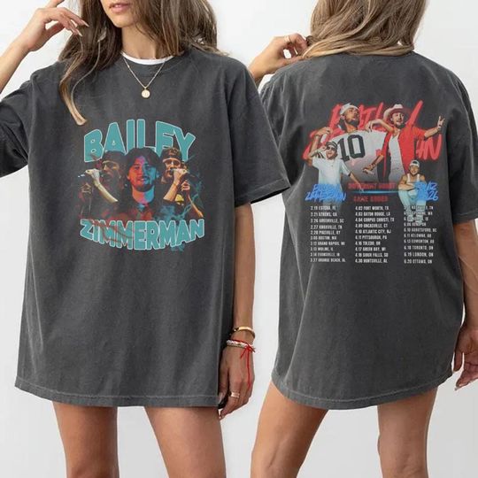 Discover Bailey Zimmerman Inspired Tour 2026 Shirt  Country Concert T-Shirt, Sweatshirt & Hoodie