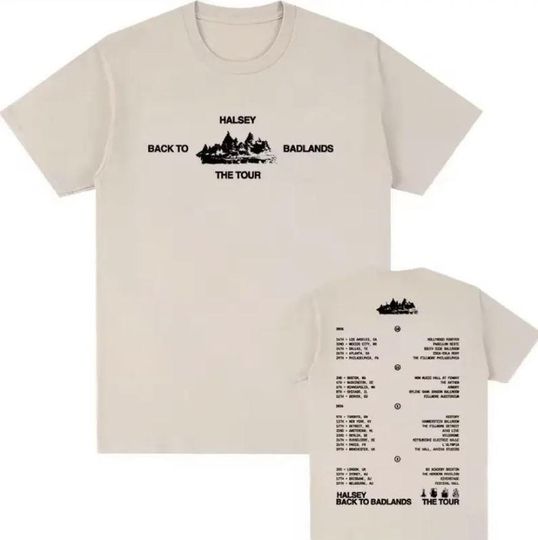 Discover Back To Badlands The Tour Hal.sey Graphic T-Shirt