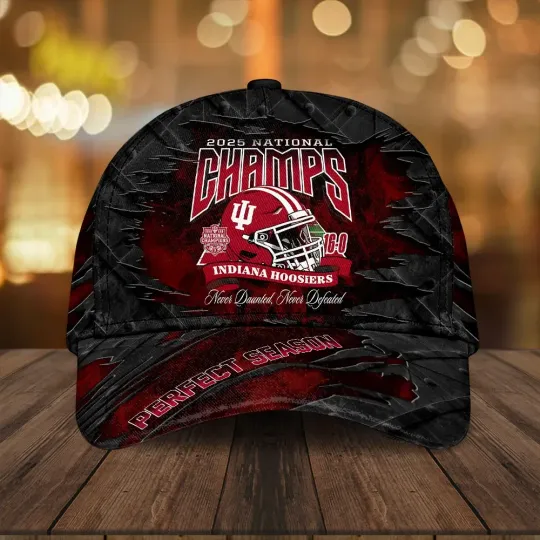 Discover Indiana Hosiers 16-0 Football 2025 National Champions Classic Cap