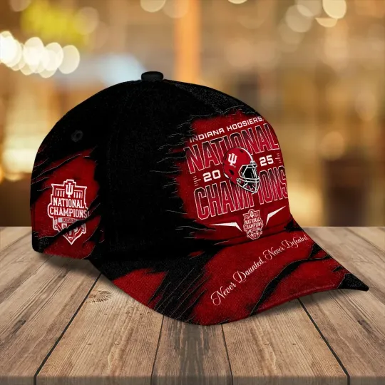 Discover Indiana Hosiers Football 2025 National Champions Classic Cap