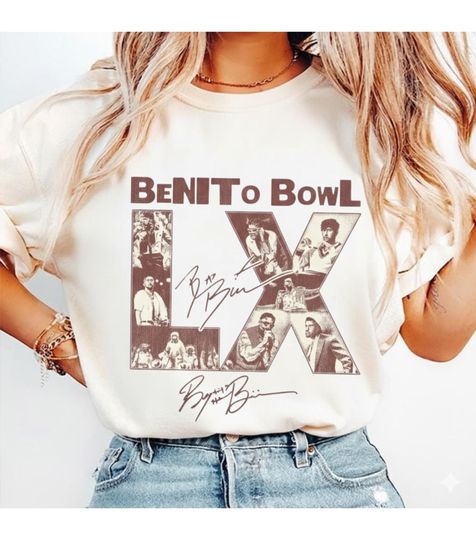 Discover Benito Bowl LX Shirt  Vintage Concert Tee, Retro Music Fan T-Shirt