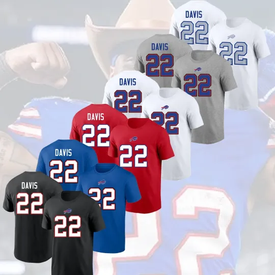 Discover Ray Davis #22 Buffalo Football 2025 Player Name & Number Gift For Fans