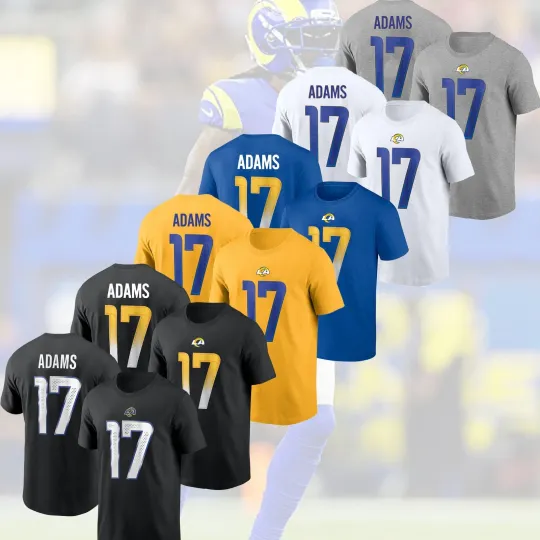 Davante Adams #17 Los Angeles R  2025 Player Name & Number Fan Gift