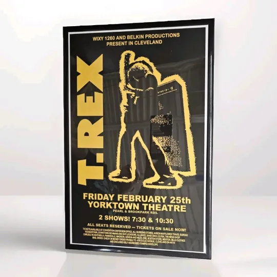Discover T.REX Cleveland Concert Poster