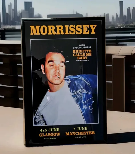 Discover Morrissey 2025 UK Framed Concert Poster