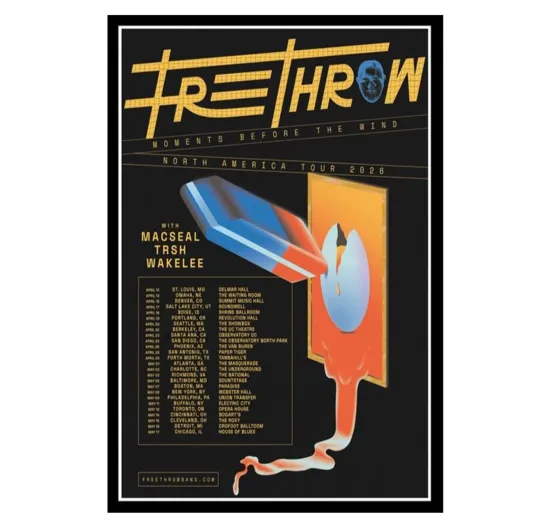 Discover Free Throw 2026 North America Tour Poster