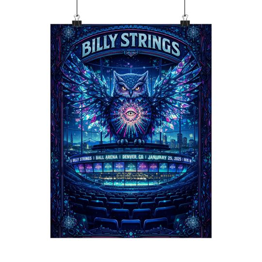 Discover Billy Strings | 1/25/25 | Denver, CO | Concert Poster  | N2
