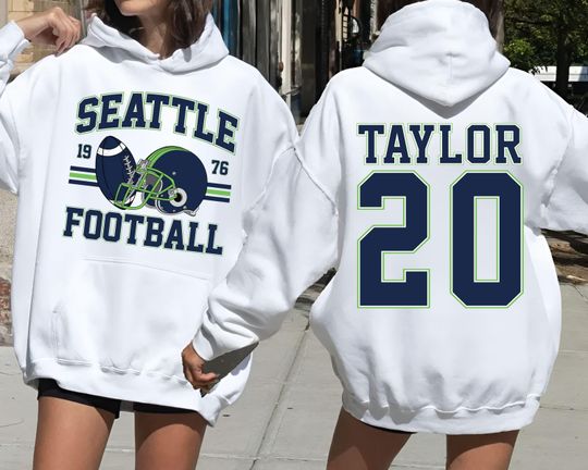 Custom Retro Seattle Football Sweatshirt, Seattle Game Day Hoodie, Seahawks Football Fans Gift, Seattle Sports Apparel.