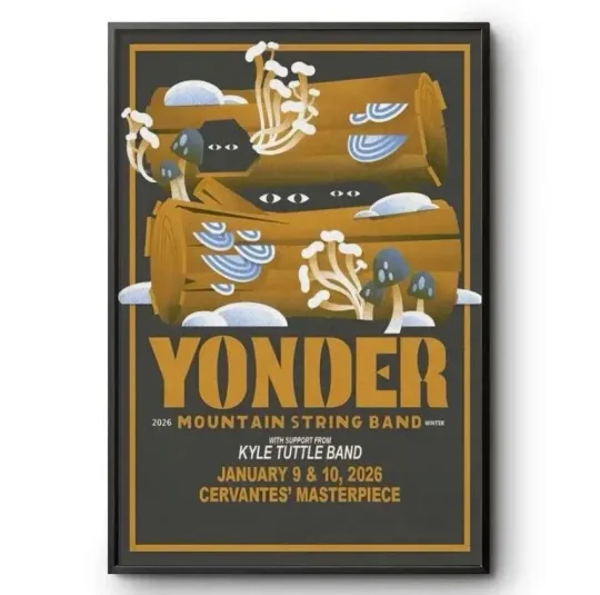 Discover Yonder Mountain String Band Winter Tour 2026 Concert Poster