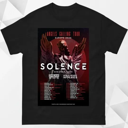 Discover Solence uk dates for spring 2026 headline tour poster shirt Reprint 1Side Shirt