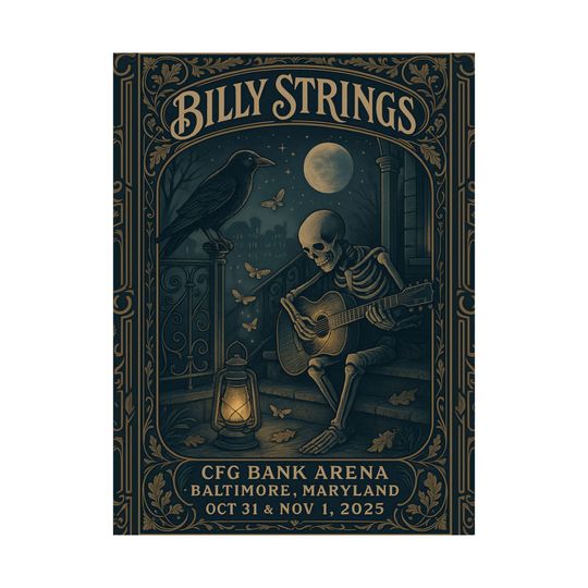 Discover Billy Strings Halloween Baltimore | CFG Bank Arena | Concert Poster | Variant 2