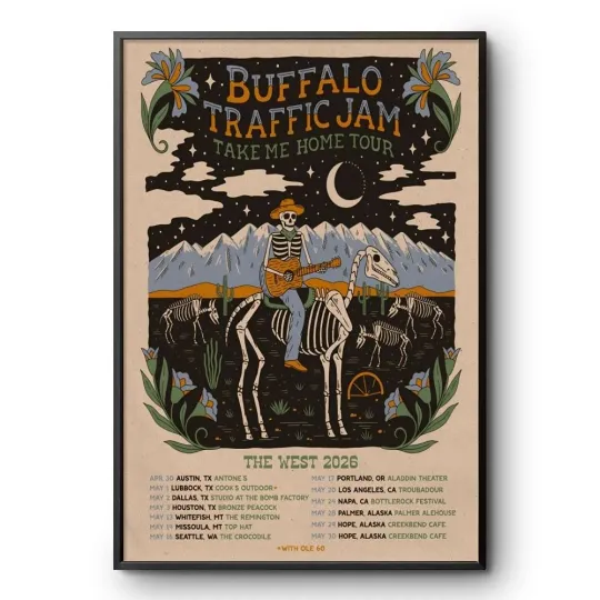 Discover NEW! Buffalo Traffic Jam Take Me Home Tour 2026 Poster