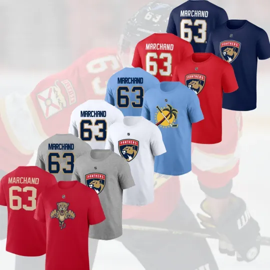 Discover Brad Marchand #63 Florida 2025/26 Player Name & Number for Fans