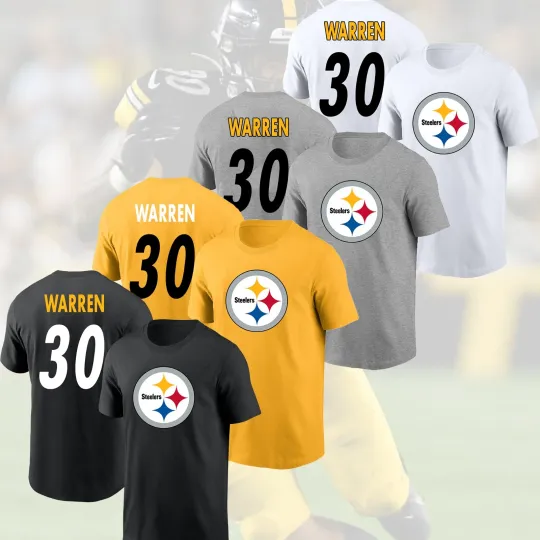 Discover Jaylen Warren #30 Pittsburgh Football 2025 Player Name & Number Fan Gift