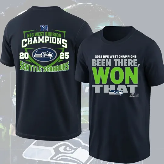 Seattle Seahawks NFC West Division Champions 2025 TShirt