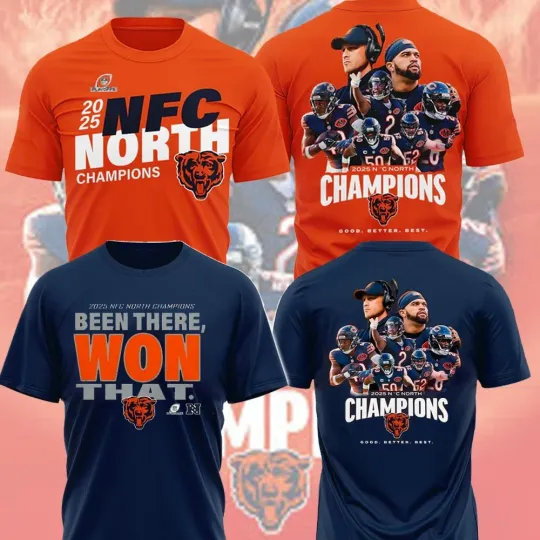 Discover Chicago Bears 2025 NFC North Division Champions Collection For Fans