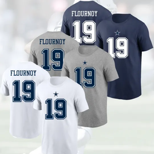 Discover Ryan Flournoy #19 Dallas Football Player 2025 Name & Number Fan Gift