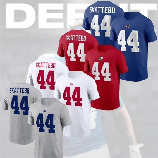 Discover Cameron Skattebo #44 New York Giants Player Number & Name For Fans Gift