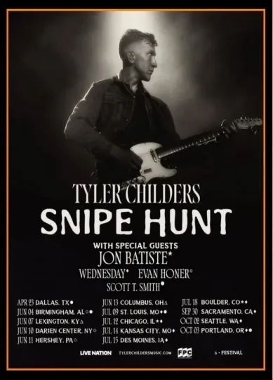 Tyler Childers 2026 Snipe Hunt Tour Poster