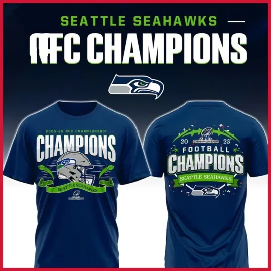 Discover Seattle Seahaw 2025-26 NFC Championship Champions Gift For Fans
