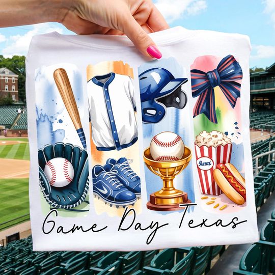 Discover Texas Baseball PNG Rangers Game Day Baseball Season PNG Baseball Mom Shirt Png Sublimation Designs Baseball Coquette Png Preppy Sports Png