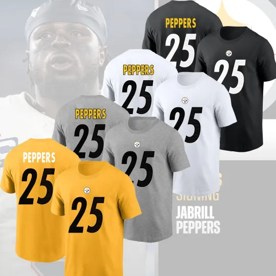 Discover Welcome Jabrill Peppers #25 Pittsburgh Steeler 2025 Player Name & Number Gift