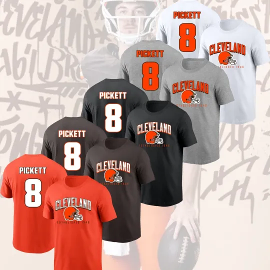 Discover HOT SALE ! Kenny Pickett #8 Cleveland Browns 2025 Player Name & Number for Fans