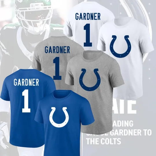 Discover HOT NEWS !! Sauce Gardner #1 Indianapolis Colts 2025 Player Name & Number Gifts