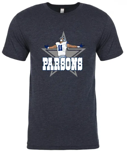Triblend Micah Parsons Logo jersey Shirt