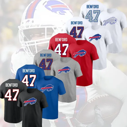 Discover HOT- Christian Benford #47 Buffalo Bills 2025 Player Name & Number Gift For Fans