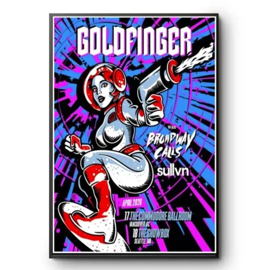 Discover Goldfinger Tour April 2026 Poster