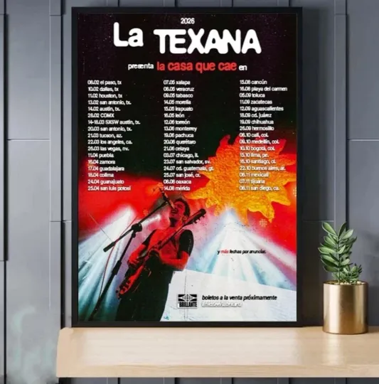 Discover La Texana New Tour 2026 Poster