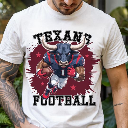 Discover Texans Football PNG Houston Game Day Sport Sublimation Football Shirt PNG Fall Football Team Design Touchdown Season PNG Sport Texas Print