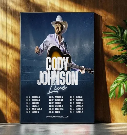 Discover Cody Johnsonn Live Tour 2026 Poster