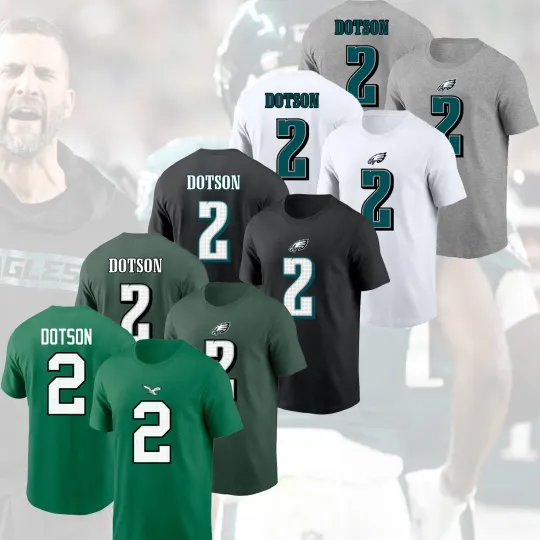 Discover HOT!! Jahan Dotson #2 Philadelphia Eagles 2025 Player Name & Number For Fans