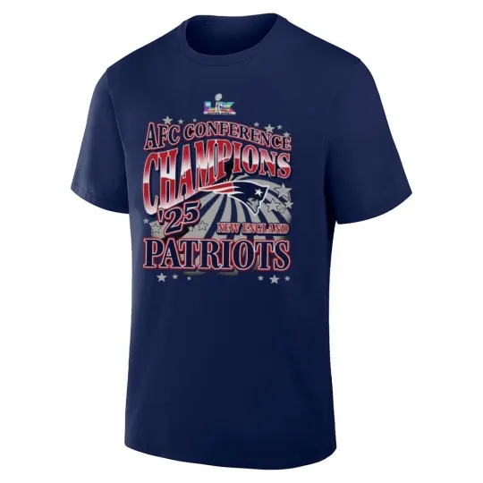 Discover Patriots 2025 AFC Conference Champions Logo Shirt