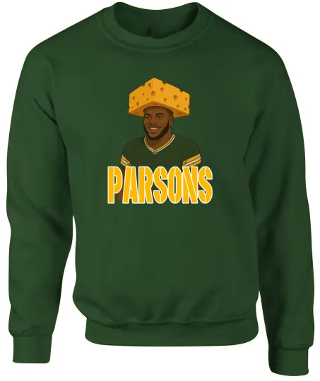 Micah Parsons Packers Cheesehead Crewneck Sweatshirt