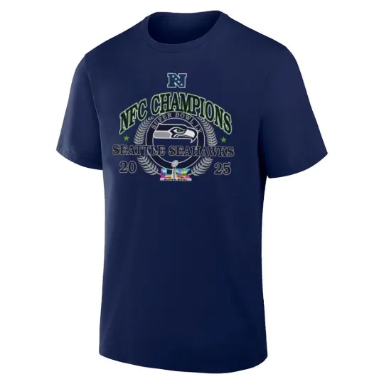 Discover Seahawks 2025 NFC Conference Champions Logo Shirt