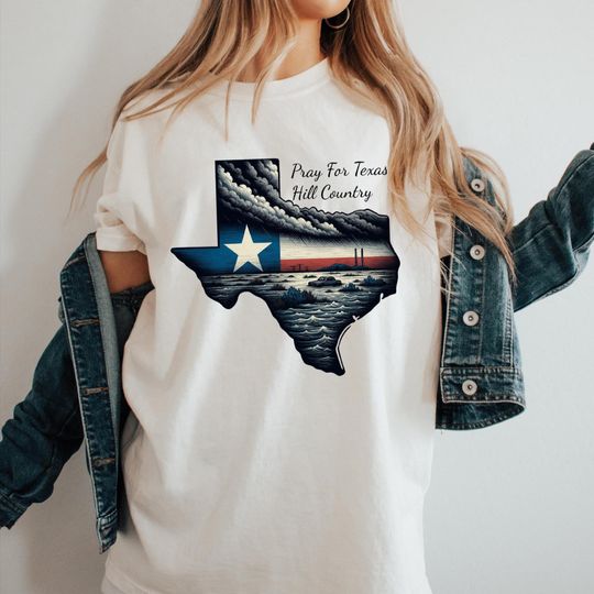 Discover Pray for Texas T-Shirt: Texas Hill Country Relief Tee